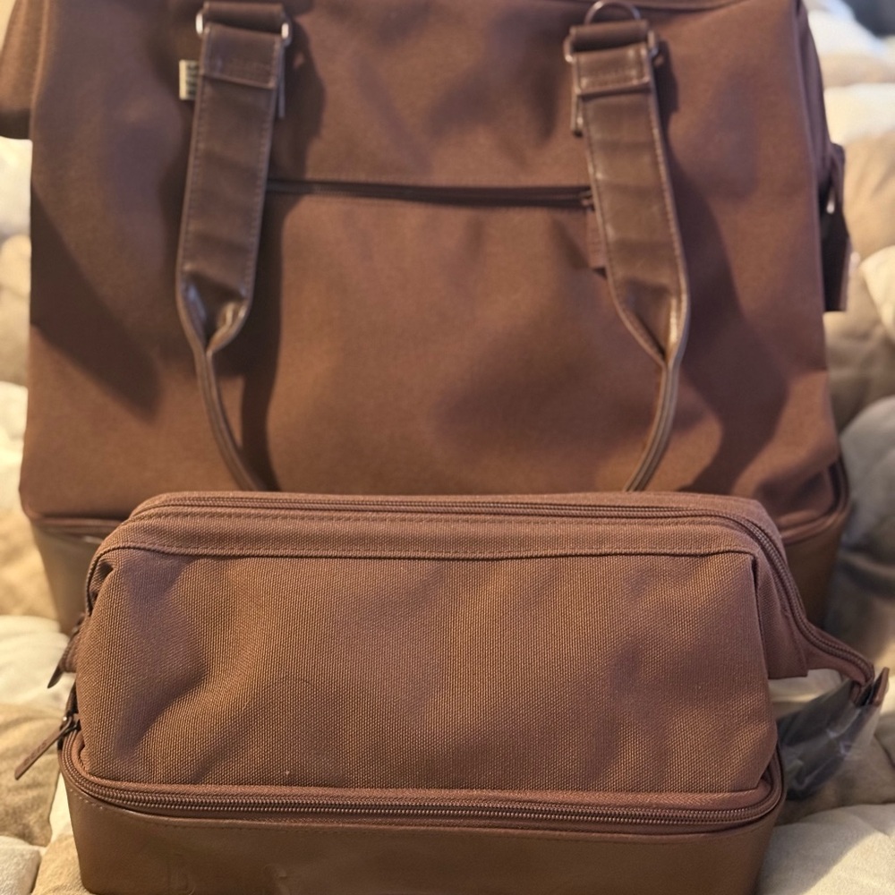 BEIS Mini Weekender and Dopp Kit